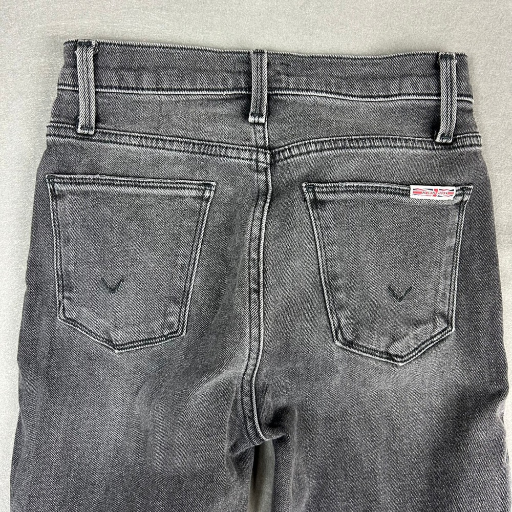 Hudson Jeans Blair High Rise Bootcut Crop Womens 24 Demitria Black